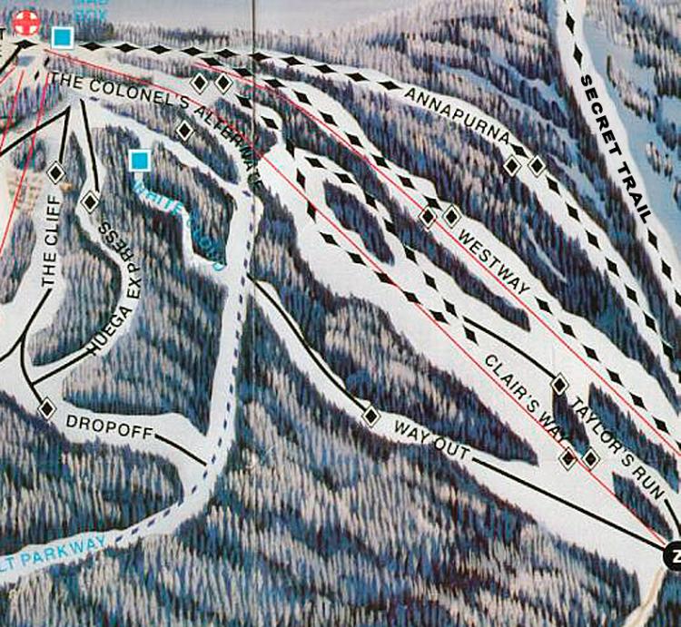 Hunter Mountain Secret Trail Map